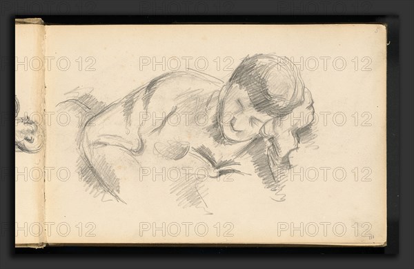 Paul Cézanne, The Artist's Son Leaning on his Elbow, French, 1839 - 1906, c. 1887, graphite on wove paper