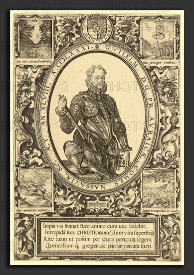 Hendrik Goltzius, William, Prince of Nassau-Orange, Dutch, 1558 - 1617, 1581, engraving