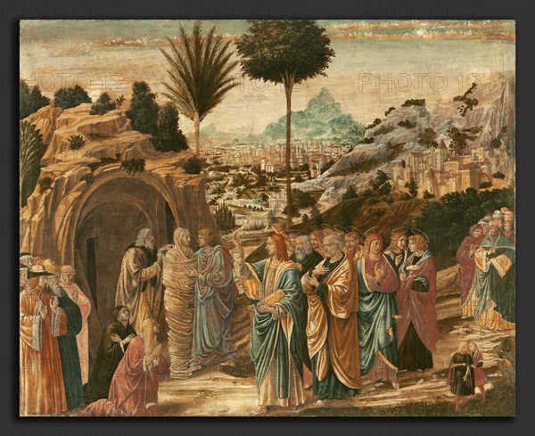 Benozzo Gozzoli, The Raising of Lazarus, Italian, c. 1421 - 1497, mid 1490s, canvas