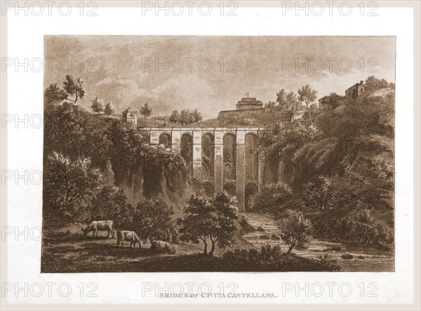 A Select Collection of Views and Ruins in Rome and its vicinity, Bridge of Civita Castetellana