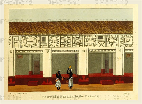 Mission from Cape Coast Castle to Ashantee, with a statistical account of that kingdom, and geographical notices of other parts of the interior of Africa. piazza in the Palace