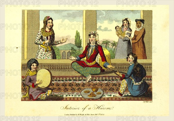 Interior of a Harem, 1820