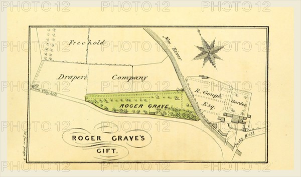 An Account of the several Charities and Estates belonging to the Parish of Enfield, 19th century engraving