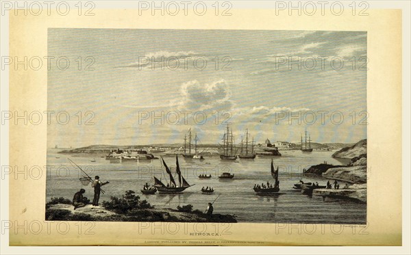 Minorca, 19th century engraving