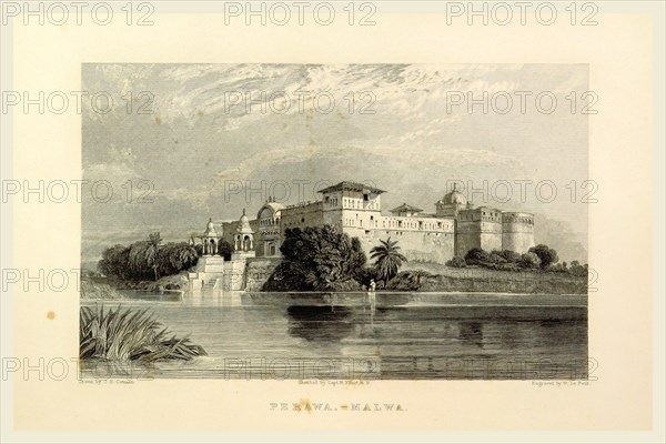 Perawa, Malwa, Views in India, China, and on the Shores of the Red Sea, drawn by Prout, Stanfield, Cattermole, Purser, Cox, Austen, &c. from original sketches by Commander R. Elliott
