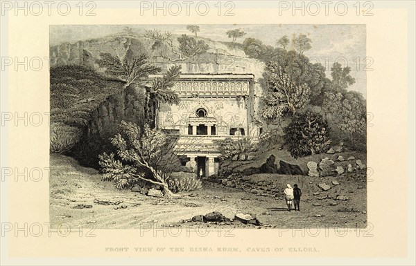 Bisma Kurm, caves of Ellora, Views in India, China, and on the Shores of the Red Sea, drawn by Prout, Stanfield, Cattermole, Purser, Cox, Austen, &c. from original sketches by Commander R. Elliott