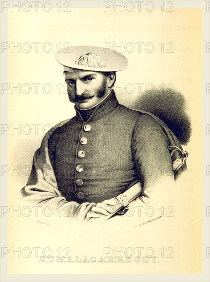 Zumalacarre Guy, 19th century engraving