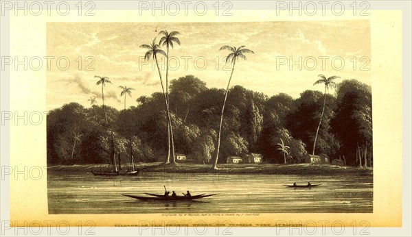 Narrative of an expedition into the interior of Africa, by the River Niger, in the steam-vessels Quorra and Alburkah in 1832, 3, 4. By M. L. and R. A. K. Oldfield, 19th century engraving