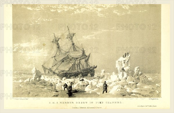 Expedition in H.M.S. Terror, undertaken with a view to geographical discovery on the Arctic shores, in the years 1836-7, 19th century engraving