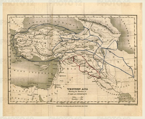 The History of the Decline and Fall of the Roman Empire, Western Asia, 19th century engraving