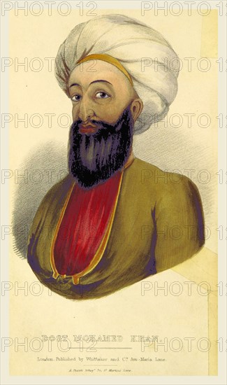 Dost Mohamed Khan, A personal narrative of a visit to Ghuzni, Kabul, and Afghanistan, and of a residence at the Court of Dost Mohamed, 19th century engraving
