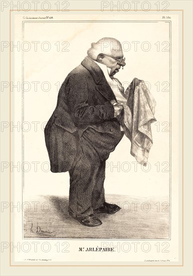 Honoré Daumier (French, 1808-1879), Harlé père, 1833, lithograph