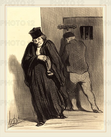 Honoré Daumier (French, 1808-1879), Il parait que mon gaillard est un grand scélérat, 1848, lithograph
