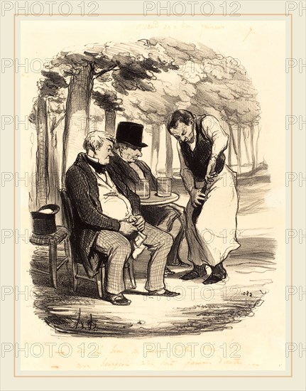 Honoré Daumier (French, 1808-1879), Est-il bon, au moins, votre vin!, 1848, lithograph