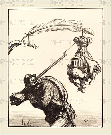 Honoré Daumier (French, 1808-1879), La paix a tout prix, 1870, lithograph