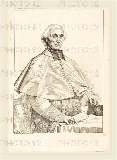 Jean-Auguste-Dominique Ingres (French, 1780-1867), Gabriel Cortois de Pressigny, 1816, etching