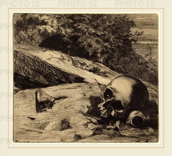 Jules-Ferdinand Jacquemart (French, 1837-1880), Earth, 1863, etching and drypoint on cream laid paper