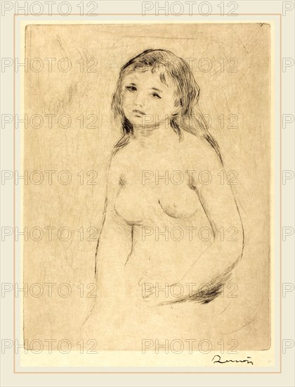 Auguste Renoir, Study for a Bather (Etude pour une baigneuse), French, 1841-1919, drypoint