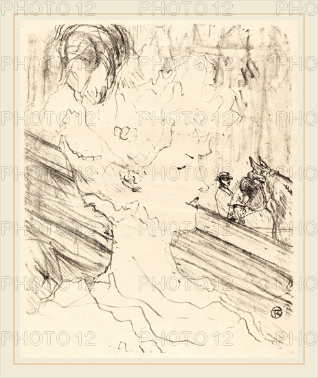 Henri de Toulouse-Lautrec (French, 1864-1901), Emilienne d'Alençon, 1896, lithograph in black