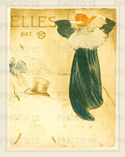 Henri de Toulouse-Lautrec (French, 1864-1901), Frontispiece for "Elles", 1896, color lithograph on thin wove paper