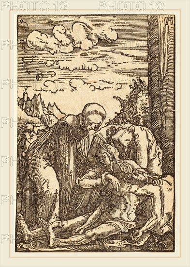 Albrecht Altdorfer (German, 1480 or before-1538), The Lamentation of Christ, c. 1513, woodcut