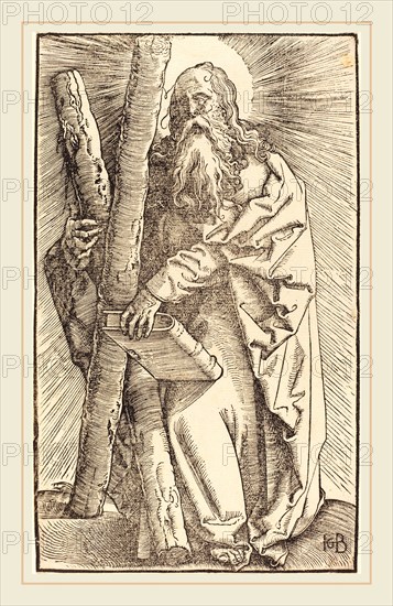 Hans Baldung Grien (German, 1484-1485-1545), Saint Andrew, 1519, woodcut