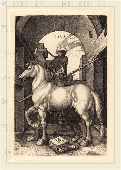 Albrecht DÃ¼rer (German, 1471-1528), Small Horse, 1505, engraving