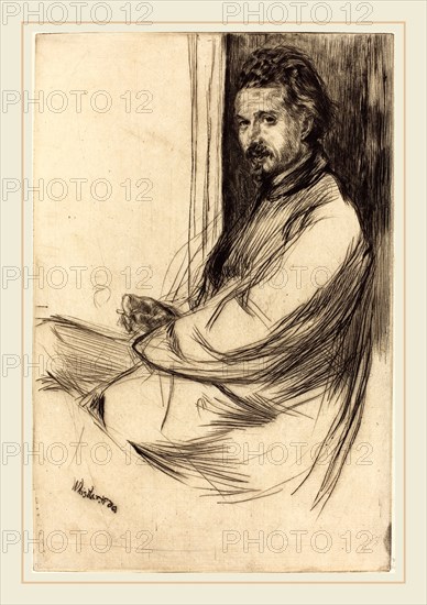 James McNeill Whistler (American, 1834-1903), Axenfeld, 1859, drypoint in black with soft overall plate tone on cream laid paper