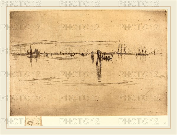 James McNeill Whistler (American, 1834-1903), Long Lagoon, 1880, etching and drypoint