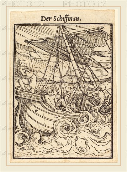 Hans Holbein the Younger (German, 1497-1498-1543), Sailor, woodcut