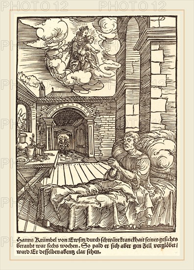Master of the Miracles of Mariazell (German, active early 16th century), Hanns Krumbel von Ewsitz, c. 1503, woodcut