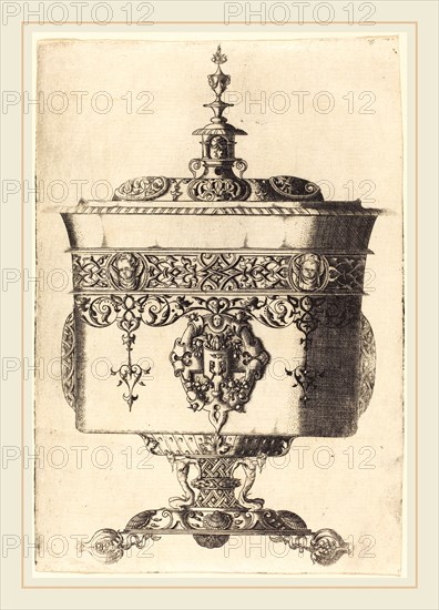 Mathis Zundt (German, probably 1498-1572), Richly Embellished Goblet, etching