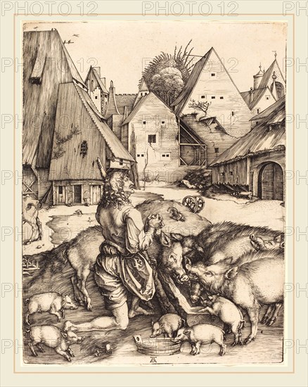 Albrecht DÃ¼rer (German, 1471-1528), The Prodigal Son, c. 1496, engraving