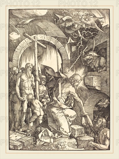 Albrecht DÃ¼rer (German, 1471-1528), Christ in Limbo, 1510, woodcut