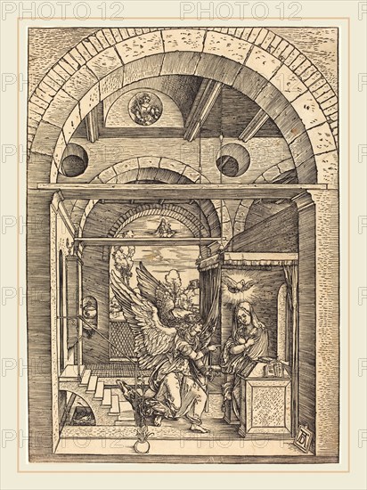Albrecht Dürer (German, 1471-1528), The Annunciation, c. 1502-1504, woodcut