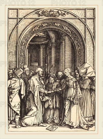 Albrecht DÃ¼rer (German, 1471-1528), The Betrothal of the Virgin, c. 1504-1505, woodcut