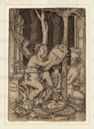 Nicoletto da Modena (Italian, active 1500-1512), Fama, c. 1507, engraving