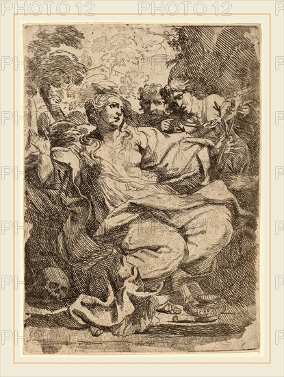 Italian 17th Century, Magdalen, etching