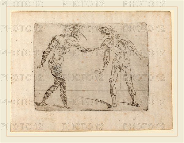 Giovanni Battista Bracelli (Italian, active c. 1624-1649), From "Bizzarie di varie Figure", 1624, etching