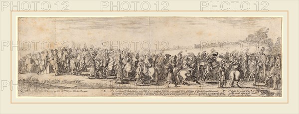 Stefano Della Bella (Italian, 1610-1664), Polish Nobles, His Excellency the Ambassador, and His Carriage, 1633, etching