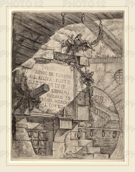 Giovanni Battista Piranesi (Italian, 1720-1778), Title Plate, published 1749-1750, etching, engraving, sulphur tint or open bite