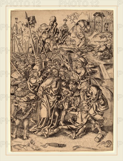 Netherlandish 15th Century, The Betrayal, 15th century, engraving