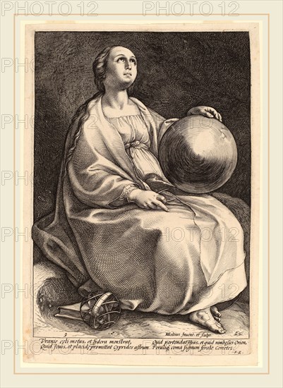 Hendrik Goltzius (Dutch, 1558-1617), Urania, probably 1592, engraving