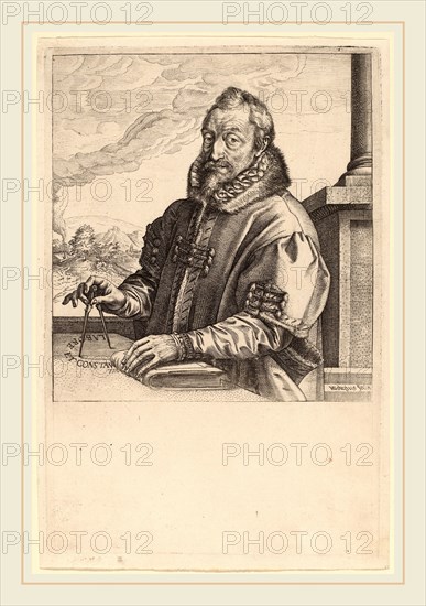 Hendrik Goltzius (Dutch, 1558-1617), Christoph Plantin, probably c. 1583, engraving