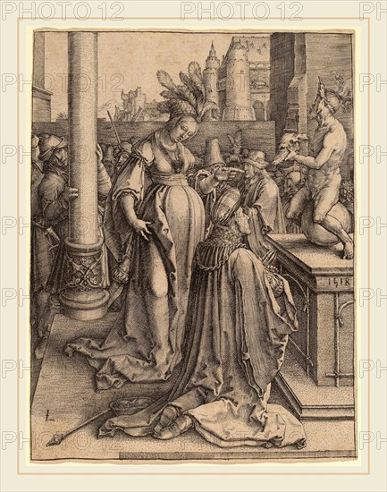 Lucas van Leyden (Netherlandish, 1489-1494-1533), Solomon's Idolatry, 1514, engraving