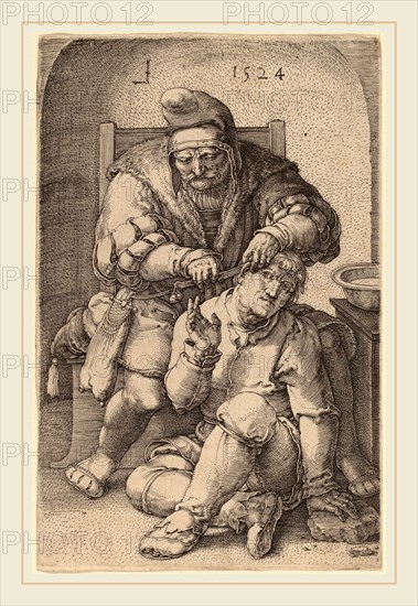 Lucas van Leyden (Netherlandish, 1489-1494-1533), The Surgeon, 1524, engraving