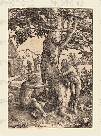 Lucas van Leyden (Netherlandish, 1489-1494-1533), Adam and Eve, 1516-1519, woodcut