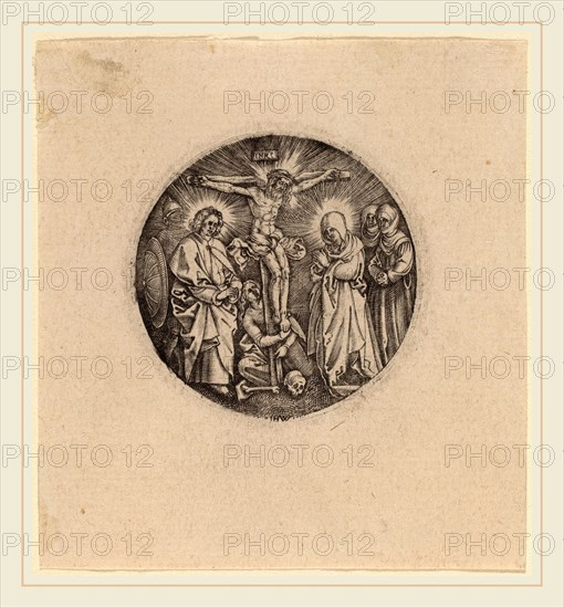 Hieronymus Wierix and Antonie Wierix after Albrecht DÃ¼rer (Flemish, c. 1552-possibly 1624), The Crucifixion called the Sword Pommel of Maxmilian, engraving