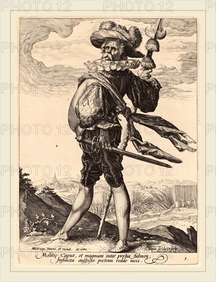 Jacques de Gheyn II after Hendrik Goltzius (Dutch, 1565-1629), Colonel, 1587, engraving on laid paper