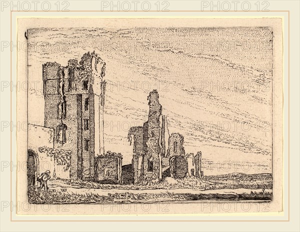 Willem Buytewech (Dutch, 1591-1592-1624), Two Ruins (Huys te Kleef near Haarlem), 1621, etching